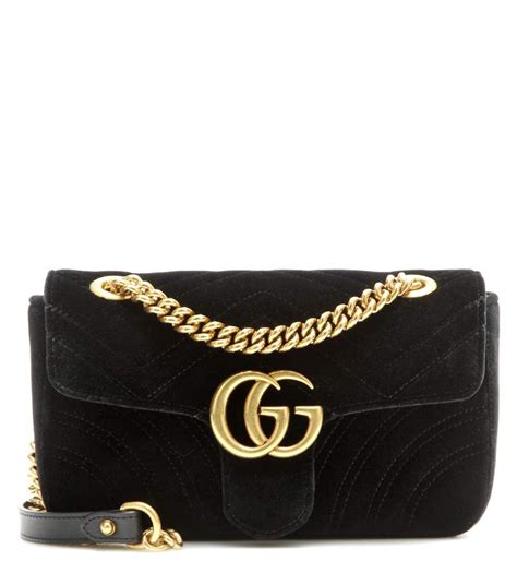 gucci tasche marmont samt schwarz|Gucci gg marmont.